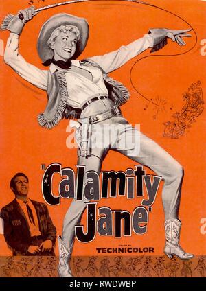 KEEL,POSTER, Calamity Jane, 1953 Banque D'Images