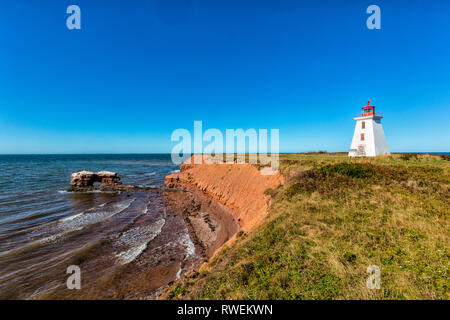 Le phare de Cape Egmont, Prince Edward Island, Canada Banque D'Images