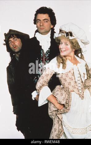 ROBINSON,ATKINSON,ATKINSON-BOIS, BLACK ADDER LA TROISIÈME, 1987 Banque D'Images