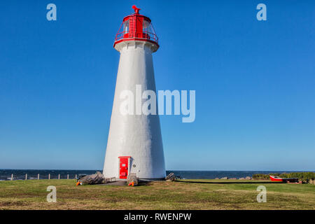 Le phare de Point Prim,, Prince Edward Island, Canada Banque D'Images