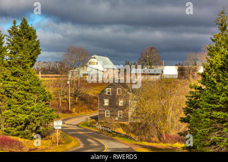 Ancien moulin, Tryon, Prince Edward Island, Canada Banque D'Images