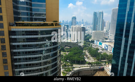 Gratte-ciel et Skyline Pasig, Metro Manila - Philippines Banque D'Images