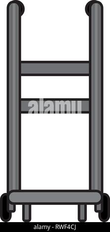 Caricature de charrettes logistique Illustration de Vecteur