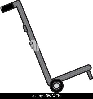 Caricature de charrettes logistique Illustration de Vecteur