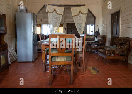 Un coup d'oeil à un magasin Harrods maison kit à Freetown, Sierra Leone. La maison a été livrée dans un kit, d'être construit et utilisé par les travailleurs expatriés Brit J Banque D'Images