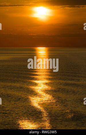 Coucher de soleil sur le lac Huron, Ontario, Canada Banque D'Images