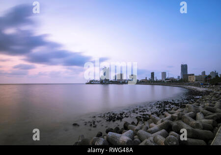 Et Worli face, Mumbai, Maharashtra, Inde. Banque D'Images