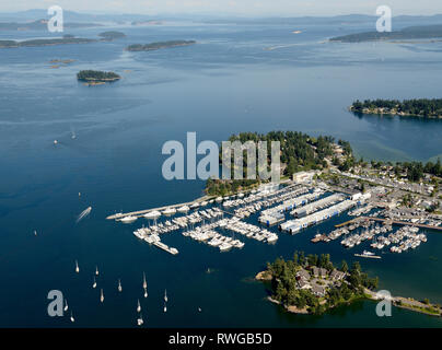 Marina Van Isle, Sidney, C.-B., l'île de Vancouver, Canada Banque D'Images