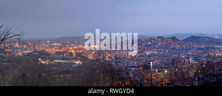 Ankara/Turkey-March 2019 02 : Vue panoramique sur Ankara Ankara Kalesi avec Anitkabir et Banque D'Images