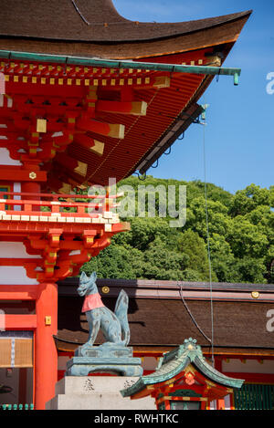 L'Asie, Japon, région du Kansai, Nara, Fushimi Inari Shrine Banque D'Images