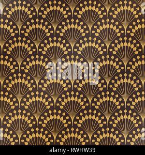 Abstract or classiques antiques luxury art deco floral motif de fond. Vous pouvez utiliser pour couvrir le style, imprimer, ad, affiche, illustrations vectorielles illustration. Illustration de Vecteur