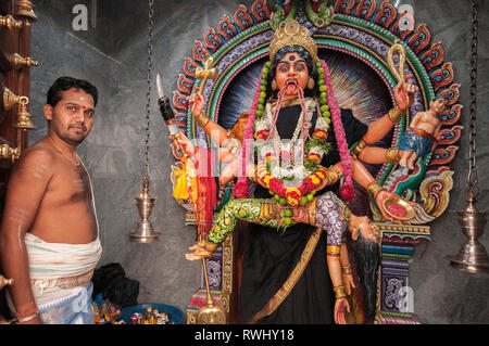 En Asie, Singapour, Sri Srinivasa Perumal Temple Banque D'Images