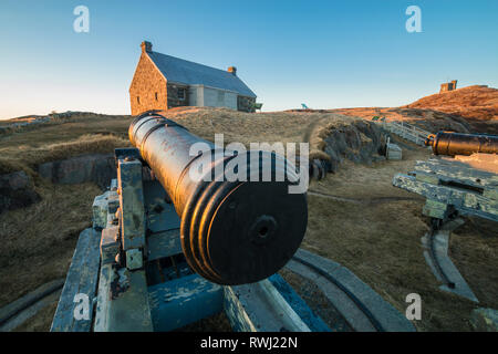 Coucher du soleil à Queen's Battery, Signal Hill, St John's, Terre-Neuve et Labrador Banque D'Images