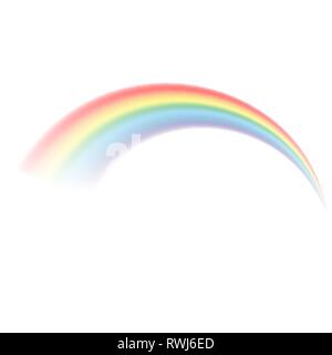 Arc-en-ciel transparent. Vector illustration. Raibow réaliste sur fond transparent. Illustration de Vecteur