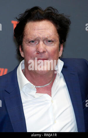 Rome, Italie. 08Th Mar, 2019. Michael Madsen Rome 6 mars 2019. L'acteur Michael Madsen pose pour les photographes pendant la présentation de la nouvelle plate-forme de social Tatatu. Tatatu est une nouvelle plate-forme où les utilisateurs peuvent gagner de l'argent dans TTU Coin juste regarder les vidéos. Foto Samantha Zucchi Insidefoto insidefoto Crédit : srl/Alamy Live News Banque D'Images