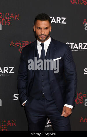 Los Angeles, CA, USA. 5e Mar, 2019. LOS ANGELES - Oct 5 : Ricky Whittle au ''American Gods'' Saison 2 première au théâtre à l'hôtel Ace le 5 mars 2019 à Los Angeles, CA : Crédit Kay Blake/ZUMA/Alamy Fil Live News Banque D'Images