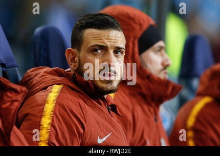 Porto, Portugal. 08Th Mar, 2019. Florenzi pendant le match entre Porto et tenue à Rome Estádio do Dragão dans Porto, PT. Le match est la deuxième valide pour la ronde de 16 de la Ligue des Champions 2018/19. Crédit : Marco Galvão/FotoArena/Alamy Live News Banque D'Images