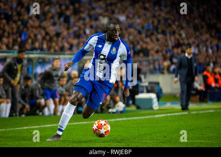 Porto, Portugal. 08Th Mar, 2019. Joueur du FC Porto Marega en action pendant le match de l'UEFA Champions League round 16 deuxième manche au stade du Dragon de Porto, Portugal Crédit : Diogo Baptista/Alamy Live News Banque D'Images