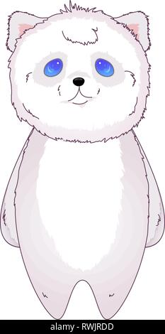 Kawaii Ours debout vector illustration Illustration de Vecteur