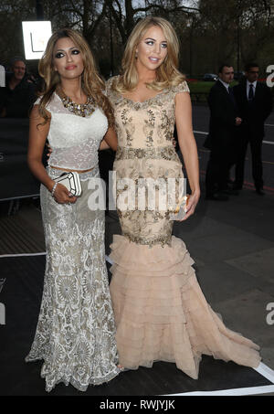 Apr 17, 2015 - Londres, Angleterre, Royaume-Uni - l'Asian Awards 2015, Grosvenor House Hotel - La photo montre des arrivées : Tasmin Lucia-Khan et disponible à Lydia Banque D'Images