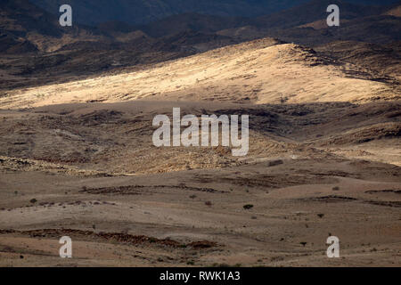 Paysage de la Namibi Moody's valley of 1000 hills, Naukluft National Park, la Namibie. Banque D'Images