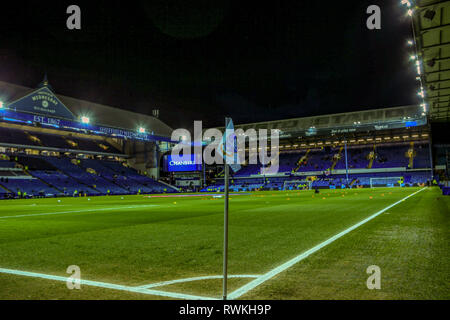 4 MARS 2019 , à Hillsborough, Sheffield, Angleterre ; Sky Bet Championship, Derby en acier v Sheffield Wednesday Sheffield United : stade de Hillsborough avant le coup d'offCredit : Craig Milner/News Images images Ligue de football anglais sont soumis à licence DataCo Banque D'Images