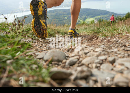 Les coureurs à Annecy, Rhône-Alpes, France Banque D'Images