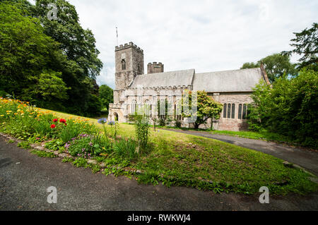 Église St allemands, Cornwall, Angleterre du Sud-Est Banque D'Images