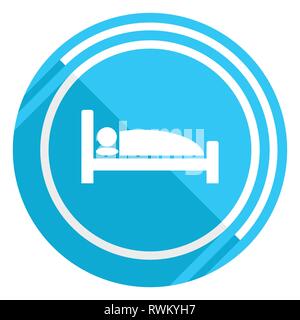 Hôtel blue design web icon, facile à éditer vector illustration pour webdesign et applications mobiles Illustration de Vecteur