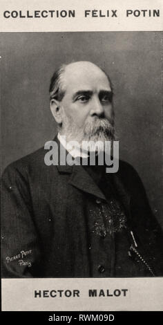 Portrait photographique de Malot, Hector - à partir de la première COLLECTION FÉLIX POTIN, 19e siècle Banque D'Images