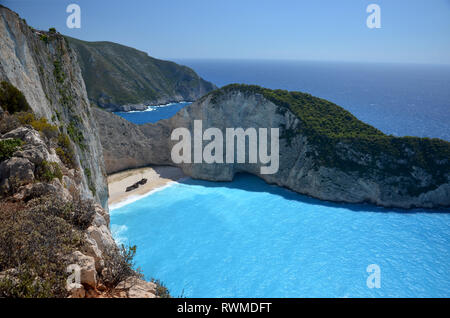 Plage de Navagio Banque D'Images