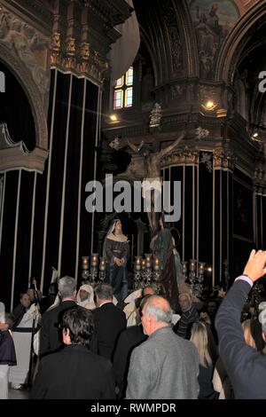 Le Vendredi Saint Procession à Zejtun, Malte : 10. La Crucifixion Banque D'Images