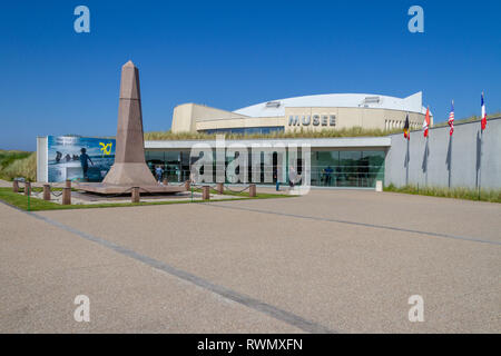 L'entrée du Musée d'Utah Beach, Normandie, France. Banque D'Images