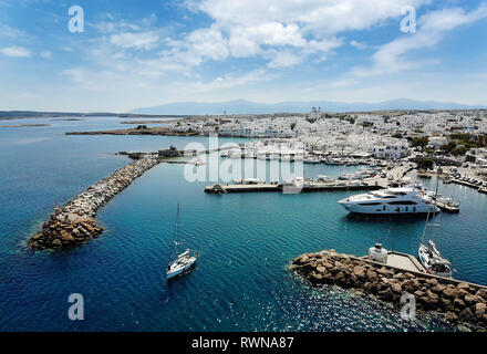 Billet Grèce : le village pittoresque, l'île de Paros, Cyclades, Grèce Banque D'Images