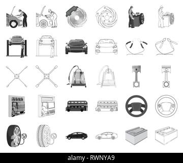 Réglage de l'équilibrage de l'accumulateur,,,bonnet,bus,freins,cable,location,collection,collier,connexion, contrôle,,design,électricité,périphérique disque,ascenseur,moteur,entrée,foot,de,jauge icône,,illustration,isolé,gonflage,ascenseur,entretien,logo,mécanicien,contour,monochrome,partie,pression,Piston,réparation,pompe,de,set,service,signer,gare,symbole de direction,camion,web,roues,NT,clé,vecteurs vecteur , Illustration de Vecteur