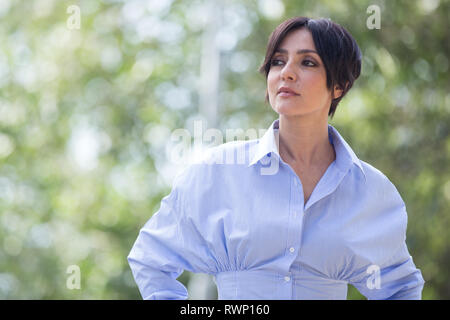 Rom E, Italie. 08Th Mar, 2019. L'Ambra Angiolini Photocall de la fiction produite par Mediaset 'Il Silenzio dell'acqua" Crédit : Matteo Nardone/Pacific Press/Alamy Live News Banque D'Images