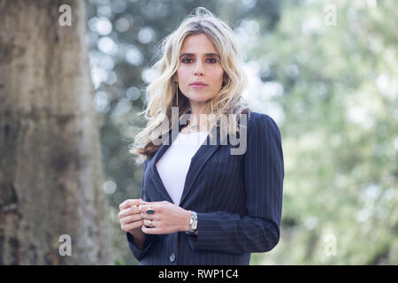 Rom E, Italie. 08Th Mar, 2019. Valentina D'Agostino durant la photocall de la fiction produite par Mediaset italien 'Il Silenzio dell'acqua" Crédit : Matteo Nardone/Pacific Press/Alamy Live News Banque D'Images