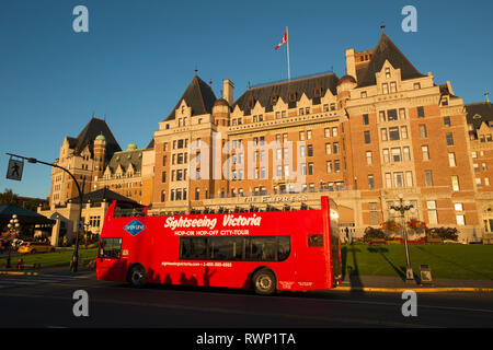 Empress Hotel, Port, Victoria, Colombie-Britannique, Canada Banque D'Images