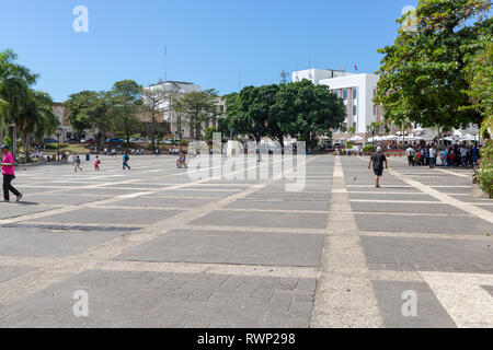 La Plaza de la Hispanidad ou en Espagne Banque D'Images