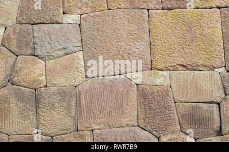 Mur de pierre japonais ancien faites de roches comme arrière-plan Banque D'Images