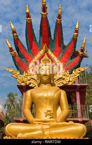 Statue de Bouddha Wat Chanthaboury Vientiane Laos Banque D'Images