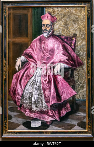 Le Cardinal Fernando Niño de Guevara, El Greco (Domenikos Theotokopoulos) , le Metropolitan Museum of Art, Manhattan, New York USA Banque D'Images