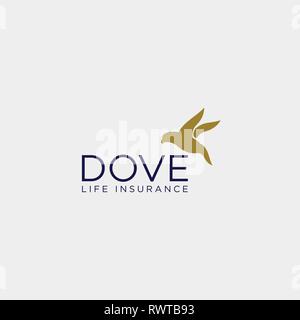 Logo entreprise Parrot template vector illustration avec l'icône de carte d'affaires des éléments isolés - vector Illustration de Vecteur