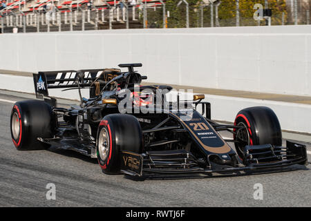Barcelone, Espagne. 26 Février, 2019. CIRCUIT DE CATALUNYA, Kevin Magnussen de Danemark conduisant le 20 F1 Team Haas VF-19 Ferrari sur la voie jour 5 de F1 Banque D'Images