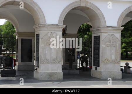 Pologne Varsovie Warszawa tombe du Soldat inconnu Banque D'Images