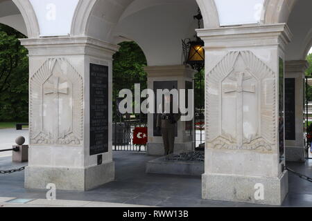 Pologne Varsovie Warszawa tombe du Soldat inconnu Banque D'Images