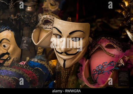 Venise, Italie. 5 mars 2019. Carnaval de Venise. Des scènes de la dernière journée du carnaval de Venise, y compris les meilleurs prix du Concours de costumes masqués Cere Banque D'Images