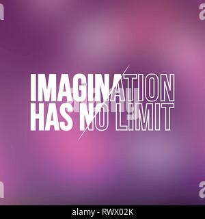 L'imagination n'a pas de limite. Devis avec arrière-plan de la vie moderne vector illustration Illustration de Vecteur