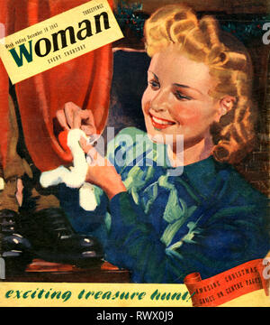 1940 Couverture du magazine femme britannique Banque D'Images