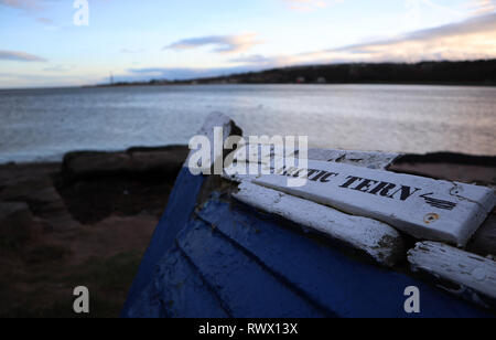 Vieux bateau en ruine, le "Sterne arctique'. Banque D'Images